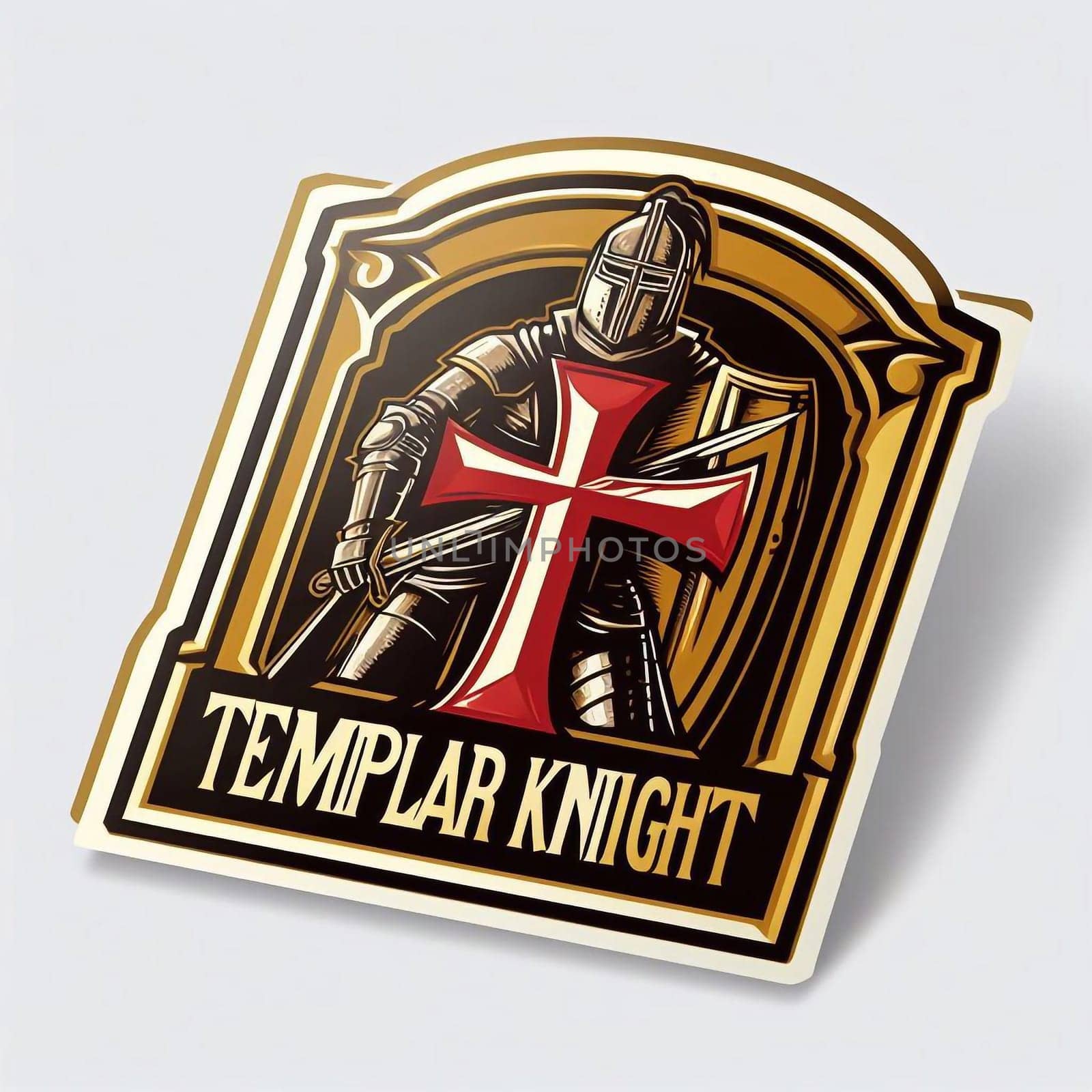 Illustration the a templar knight by architectphd