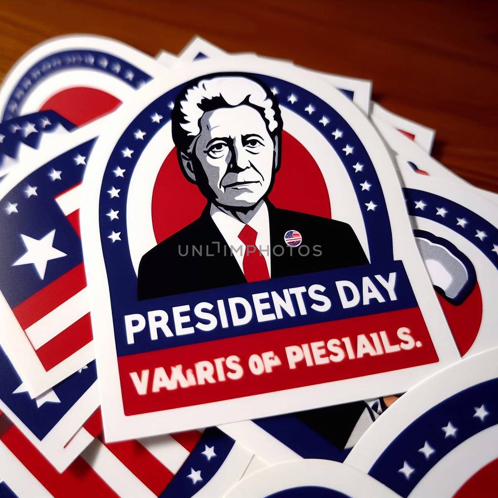 Illustration the Presidents Day National holiday
