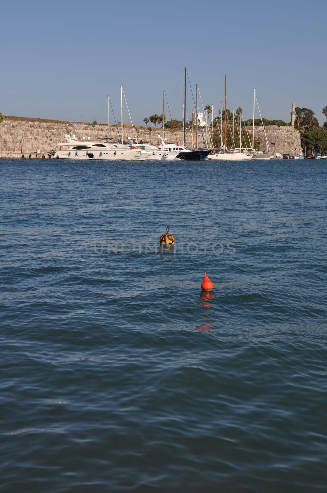 gorgeous seascape view at Kos harbour, Greece