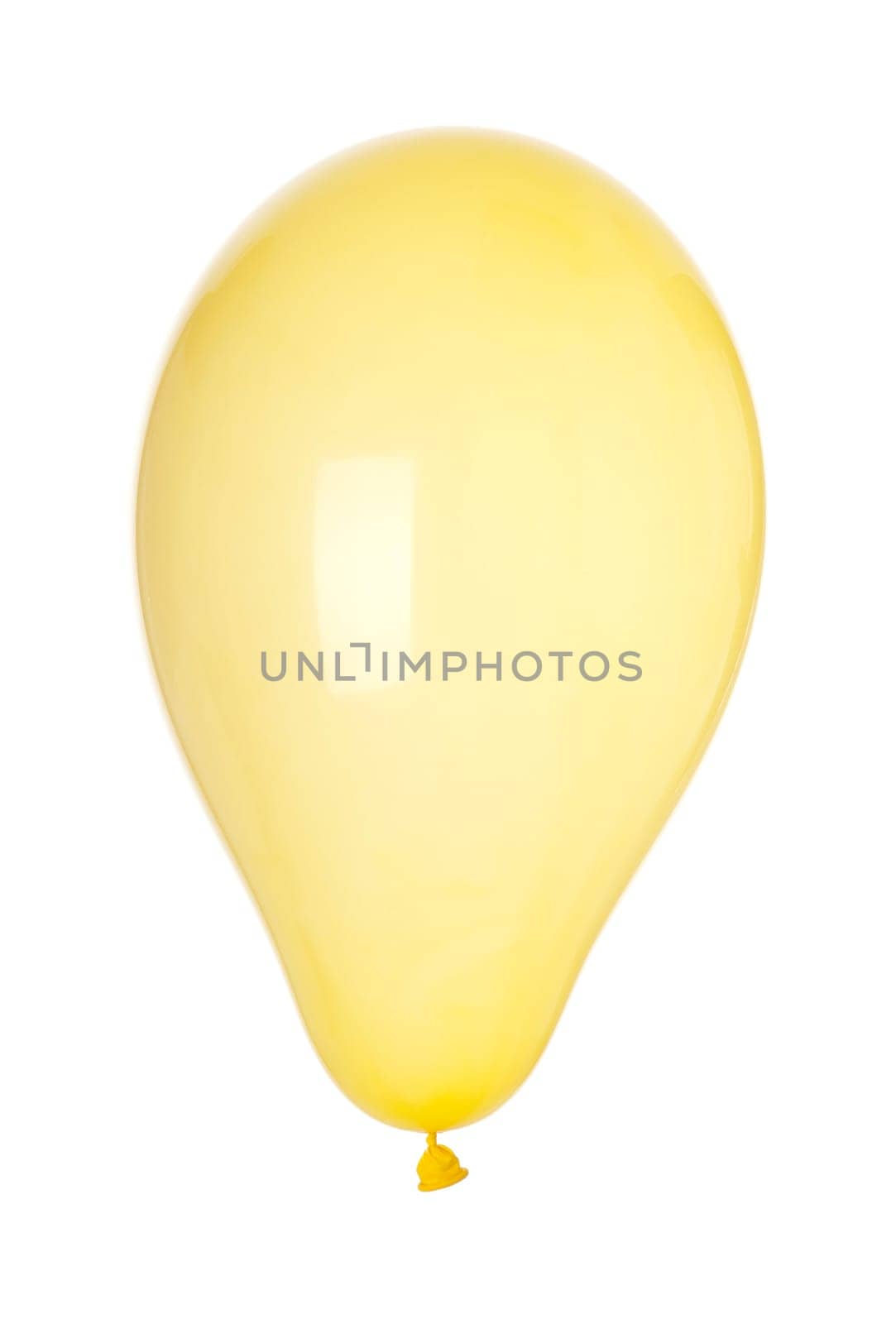 colorful inflatable balloon isolated on white background