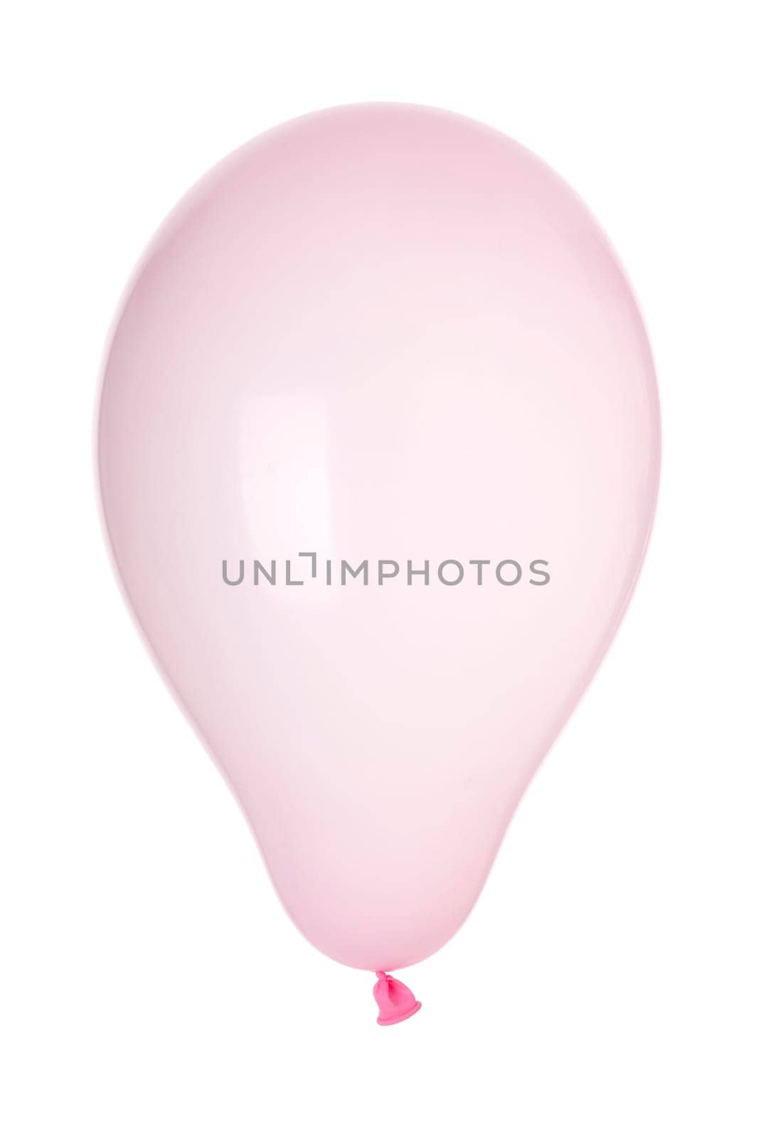 colorful inflatable balloon isolated on white background