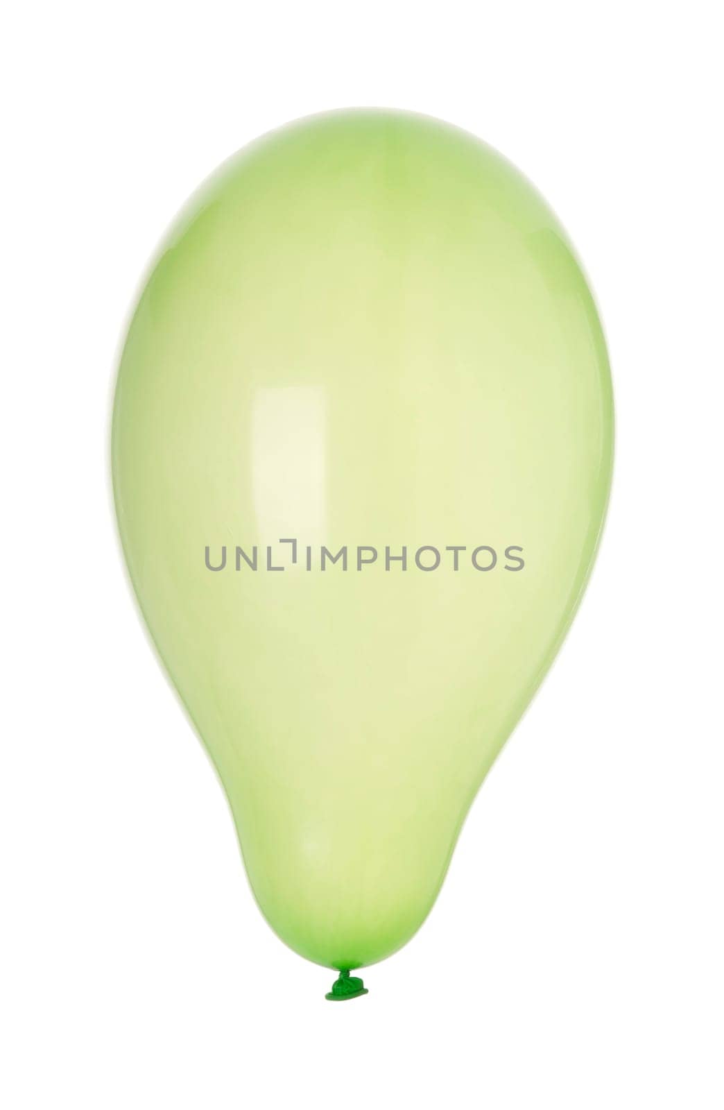 colorful inflatable balloon isolated on white background
