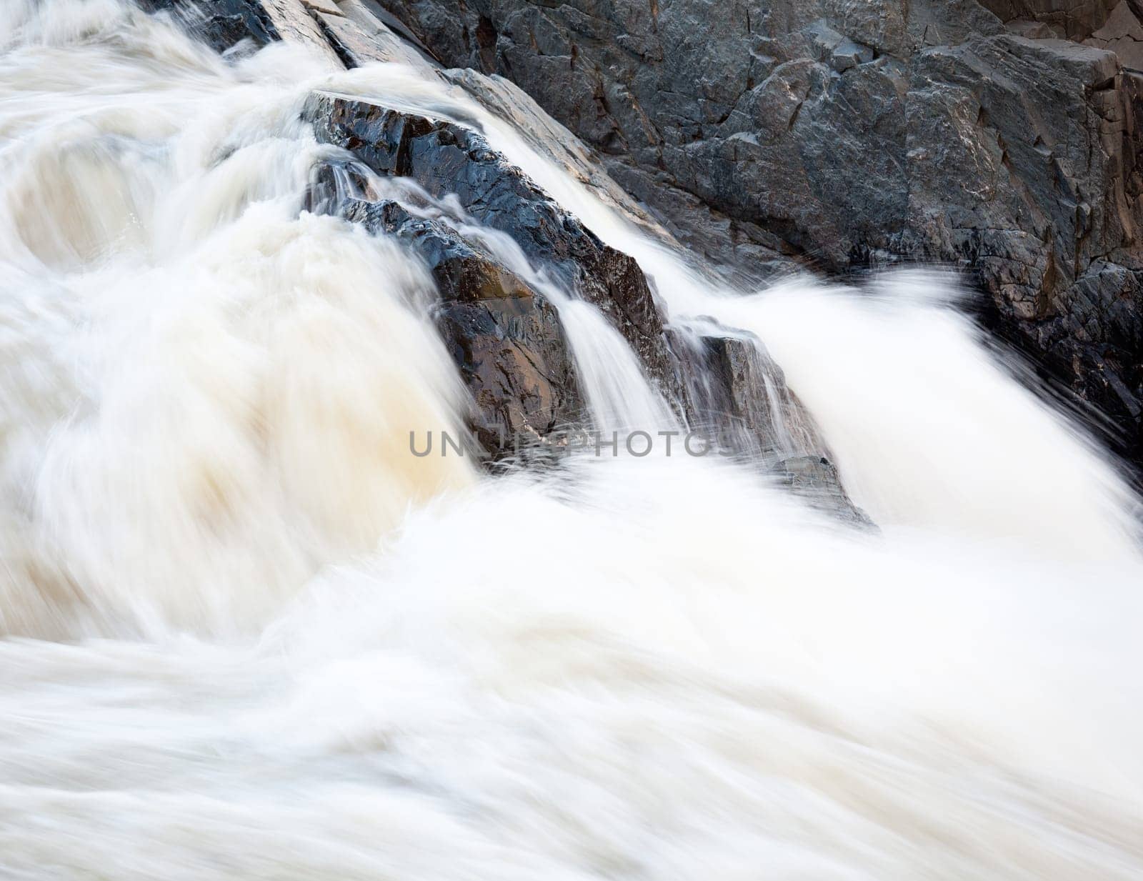 Great Falls on the Potomac river outside Washington DC in flood