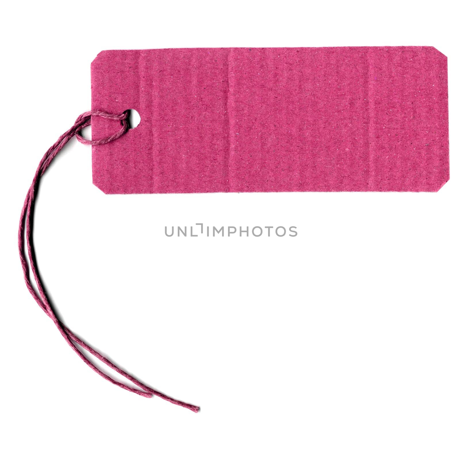 Price tag or address label with string