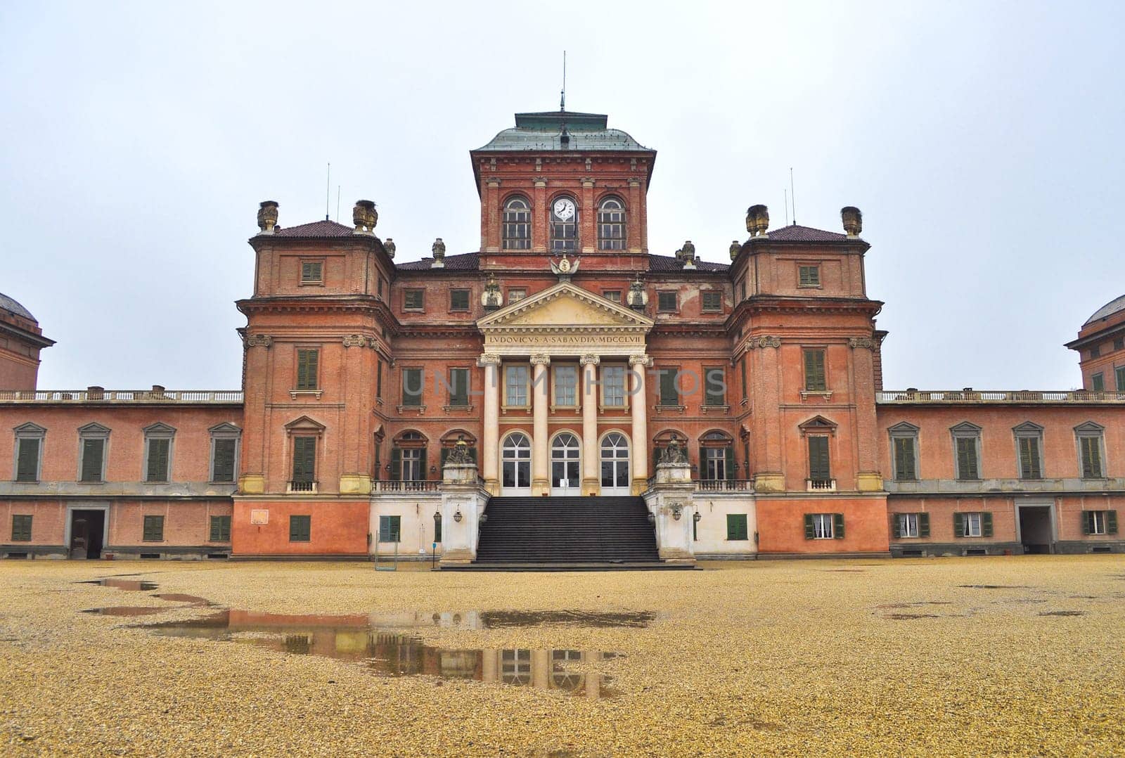 Castello di Racconigi baroque castle in Piedmont Italy