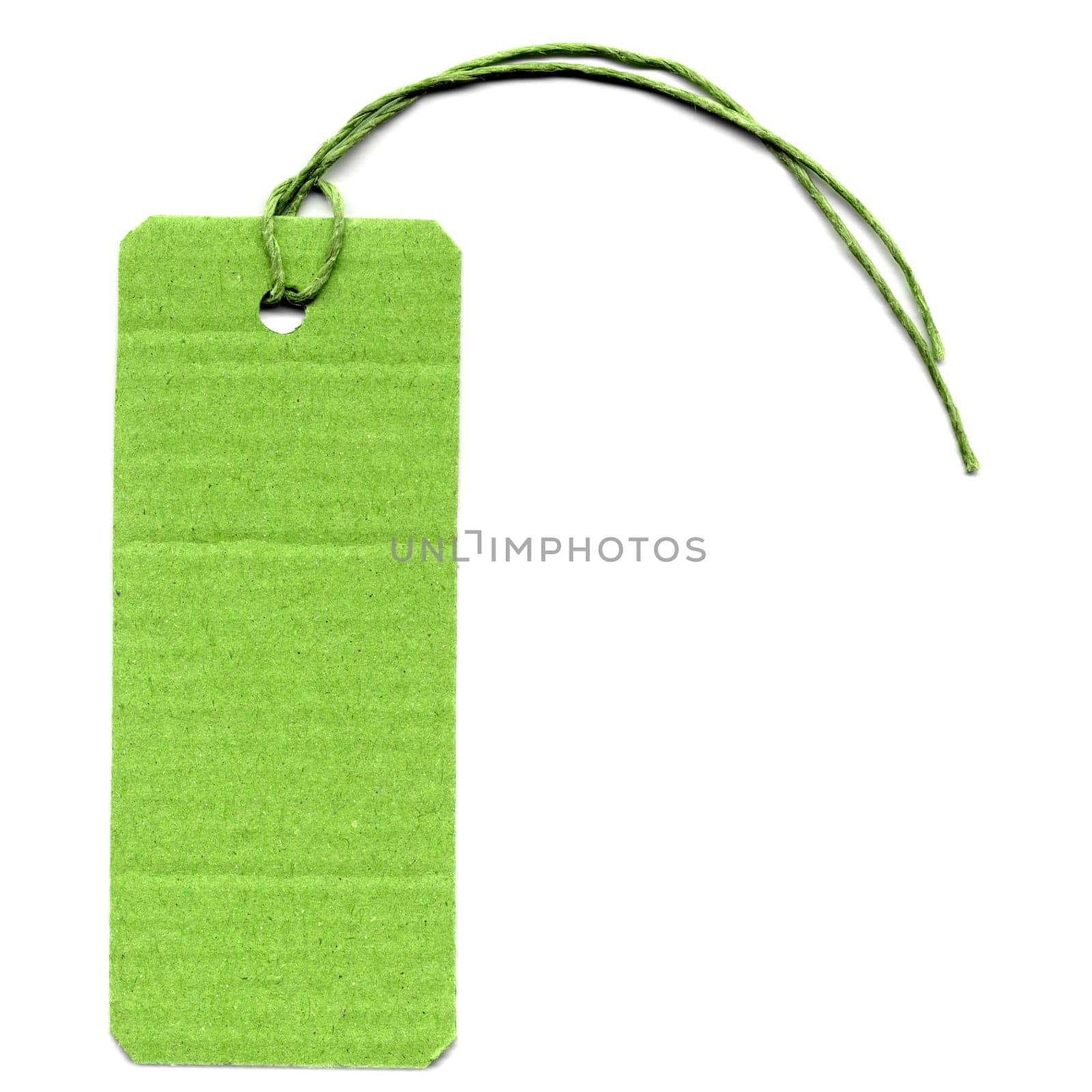 Price tag or address label with string