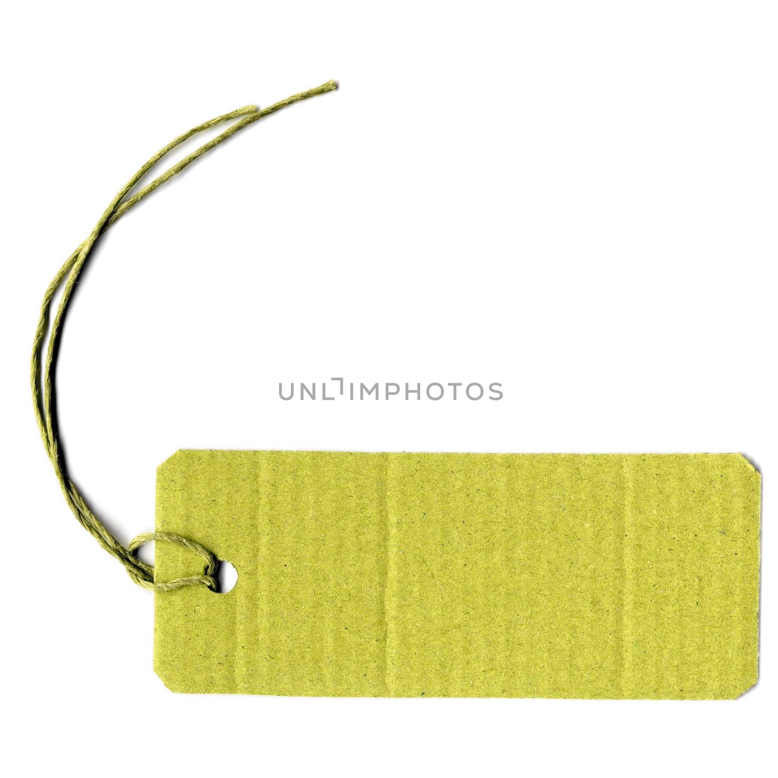 Price tag or address label with string