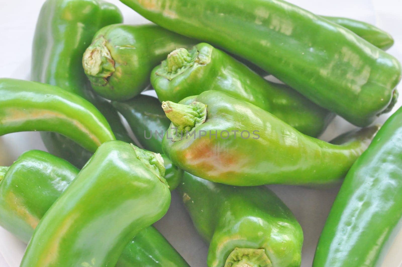 Green pepper, aka sweet pepper or chilli capsicum