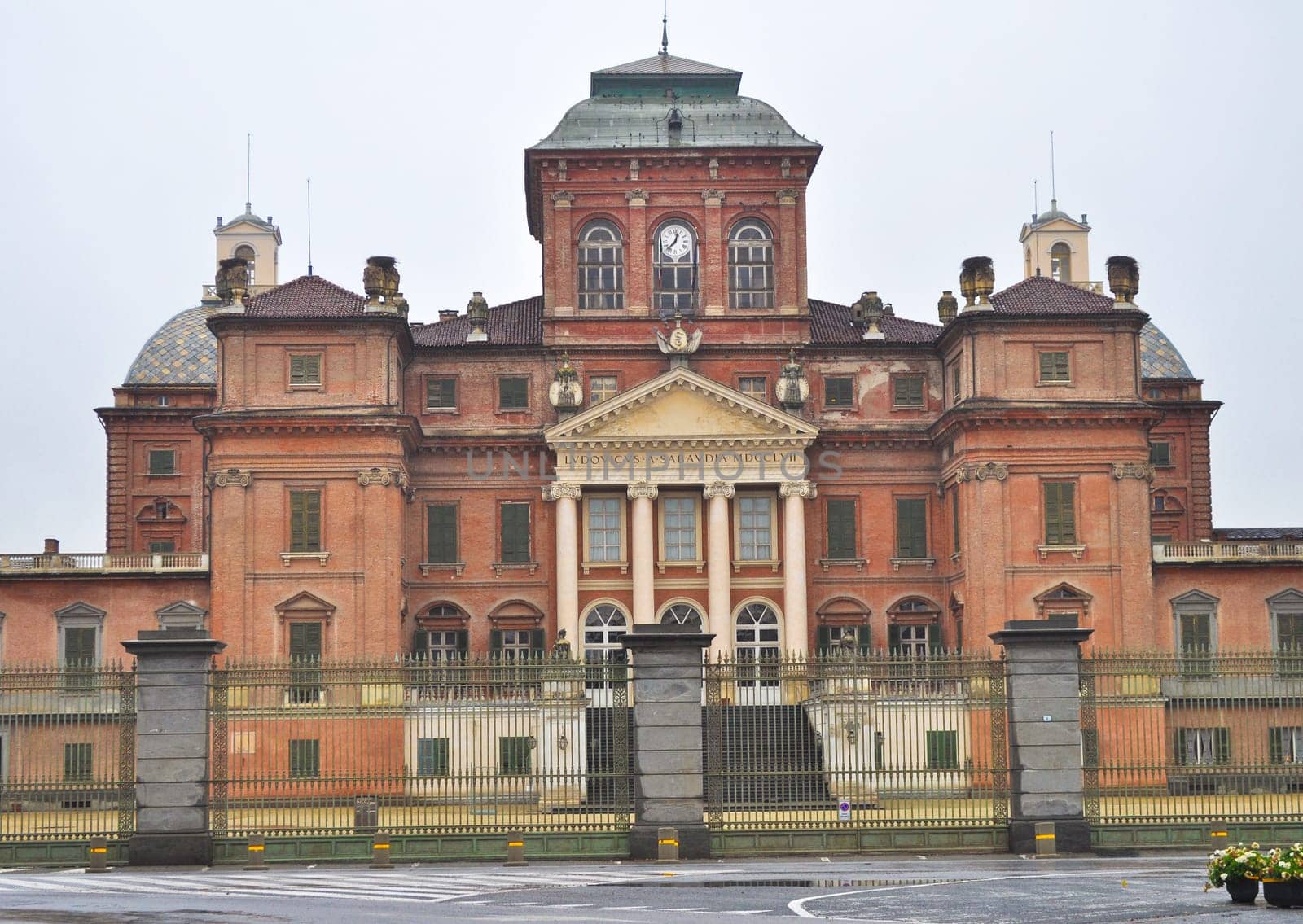 Castello di Racconigi baroque castle in Piedmont Italy