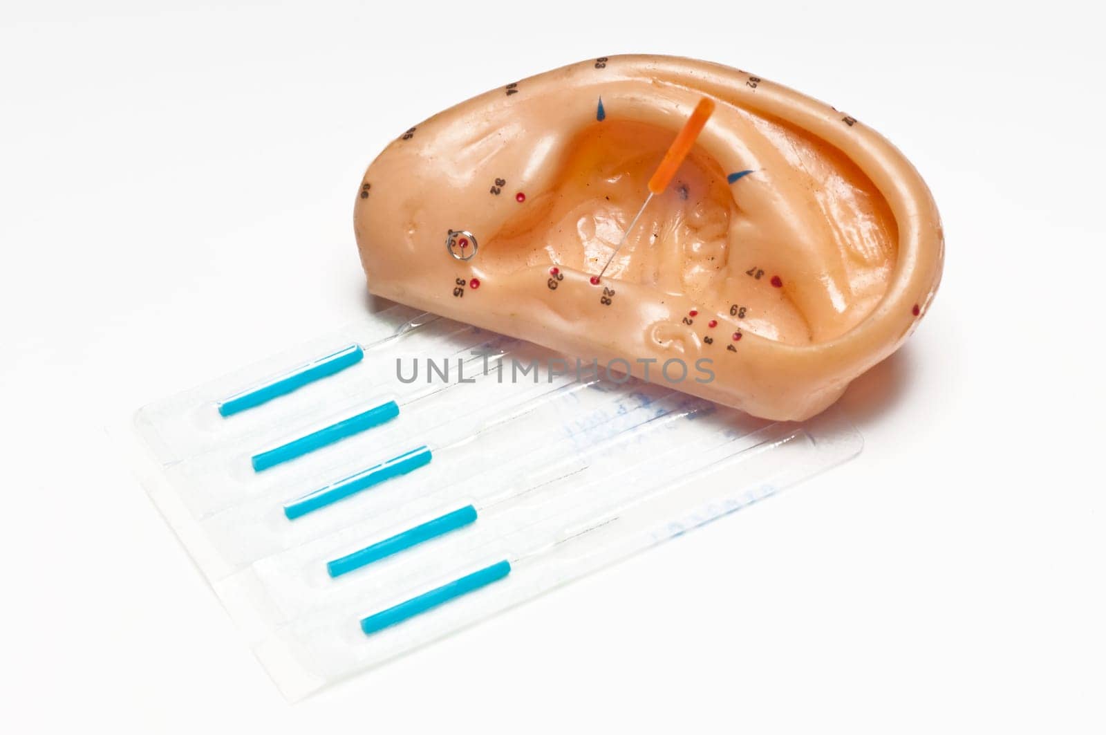 Acupuncture needles,ear model