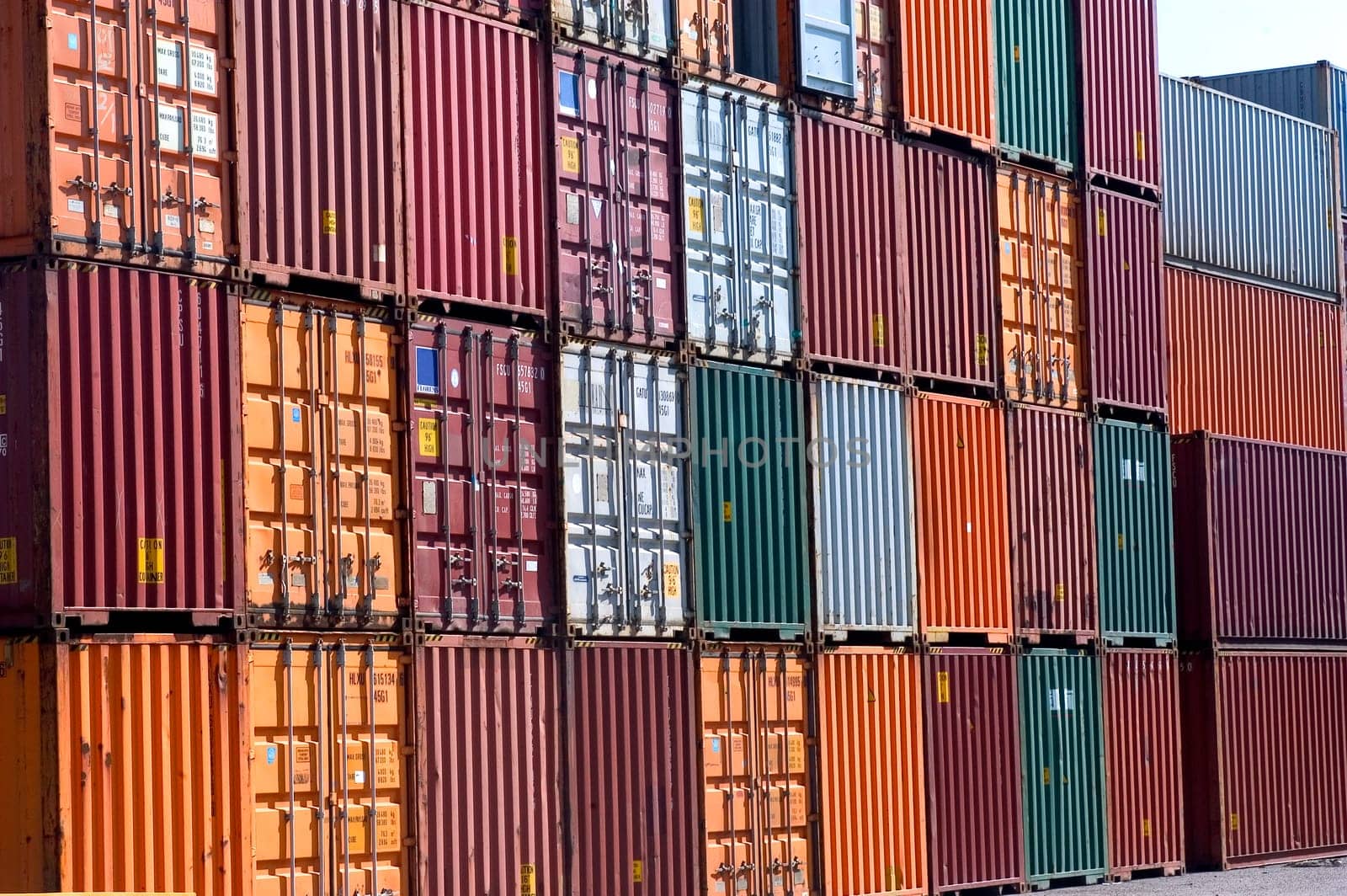 containers at the port for shipment