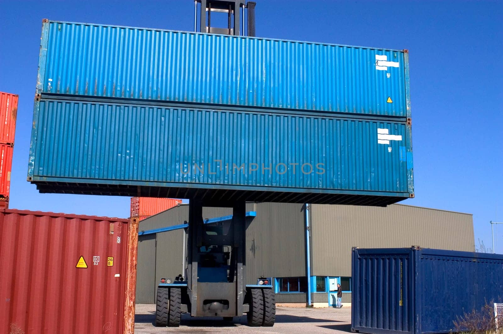 containers at the port for shipment