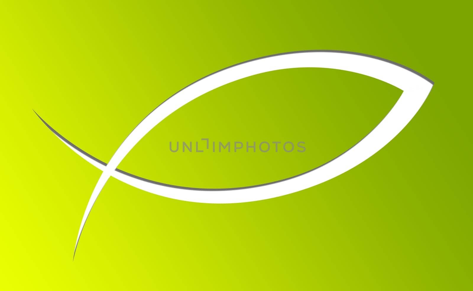 Pisces Symbol - Green