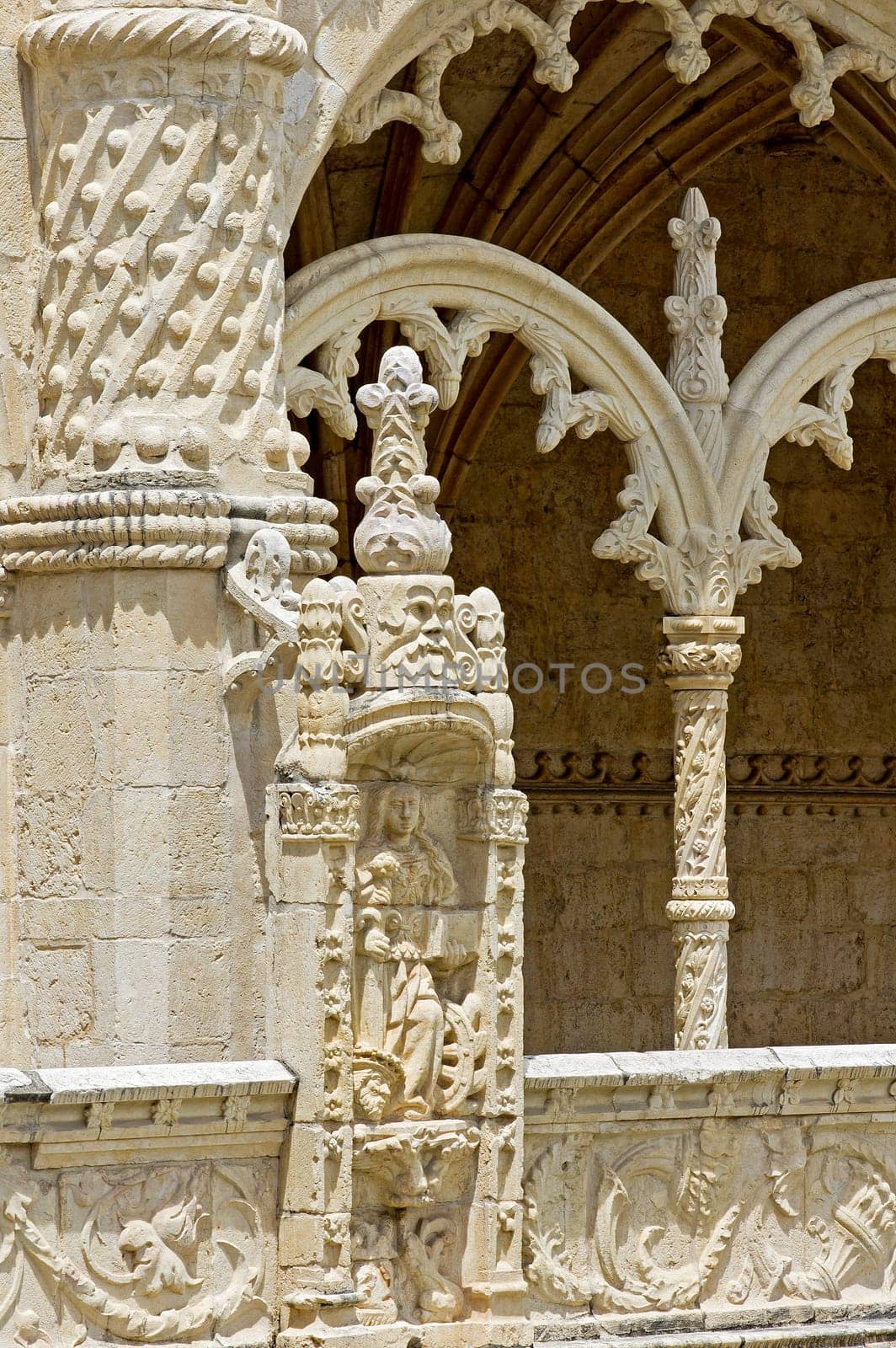 Artistic Jeronimos Monastery in Lisbon in Portugal
