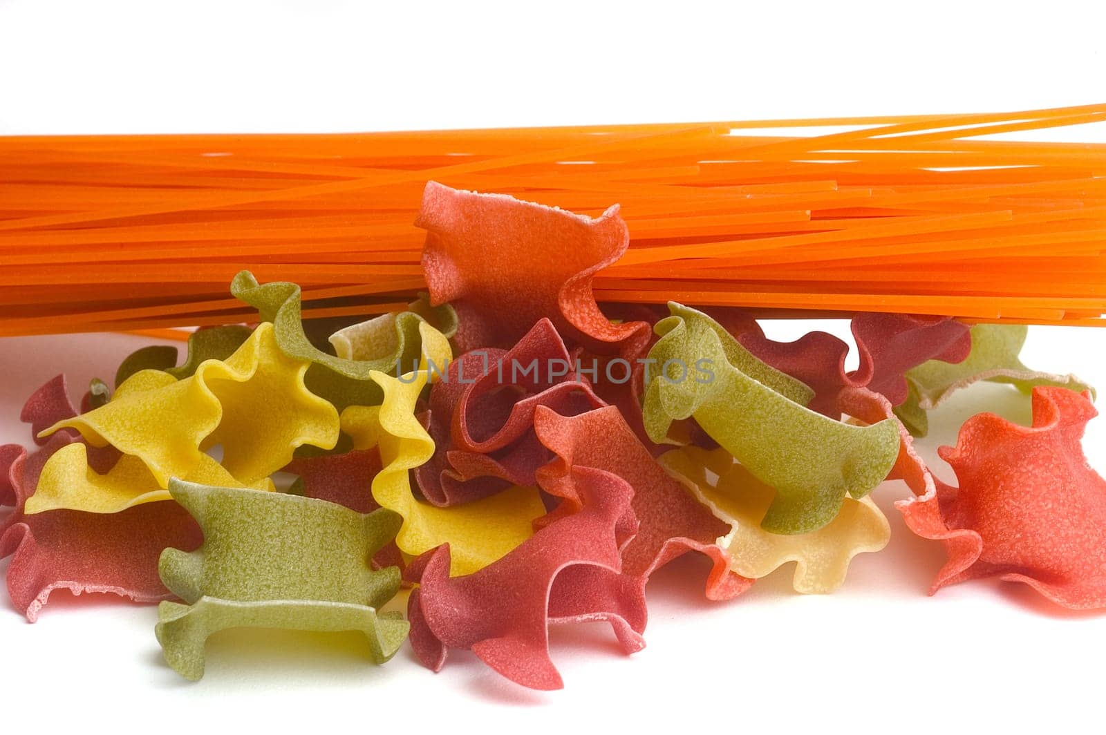 Coloured pasta products