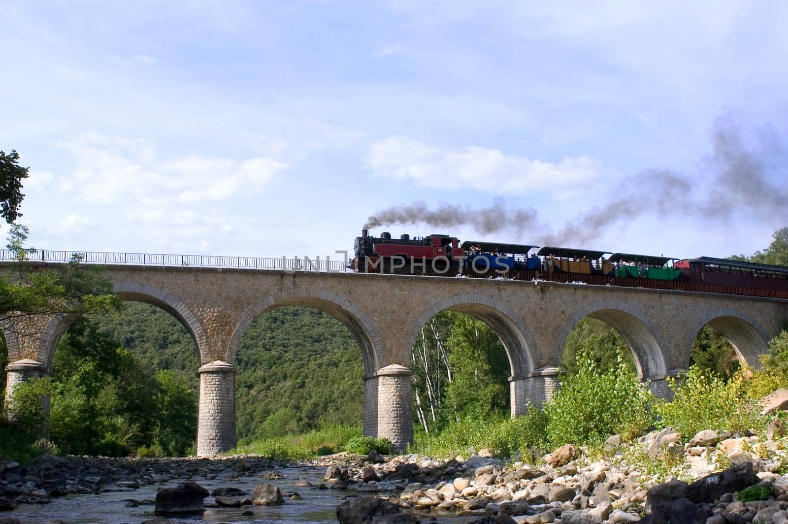 little tourist steam train from Anduze