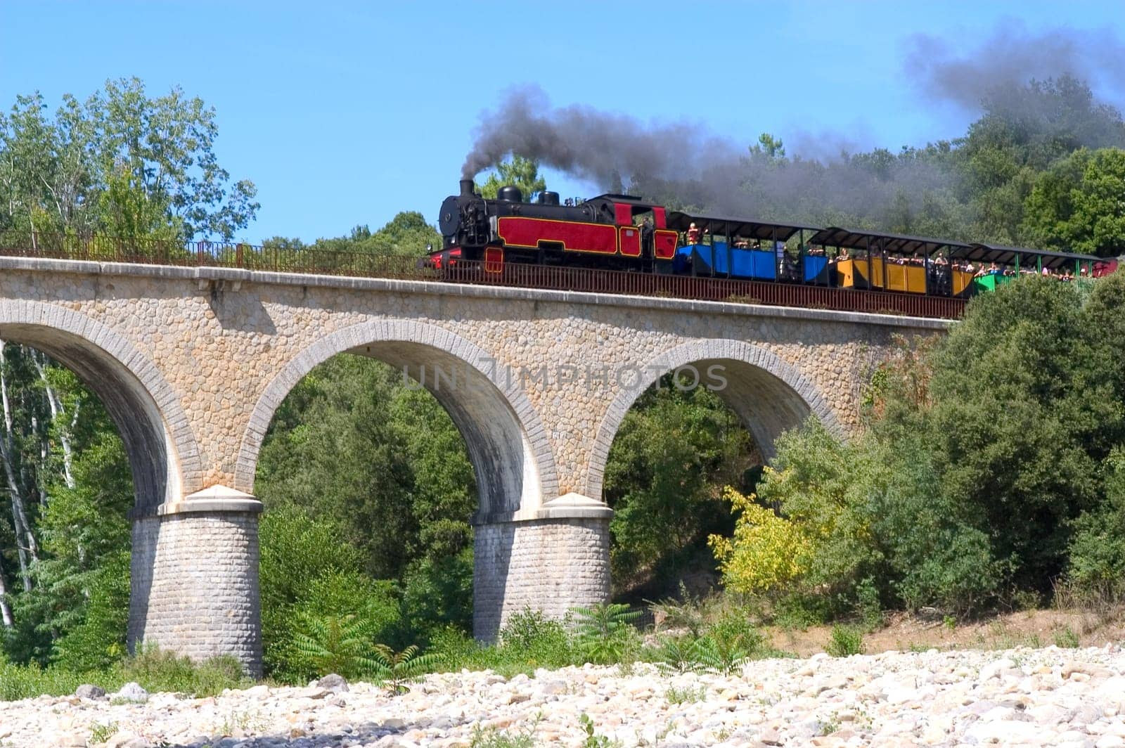 little tourist steam train from Anduze