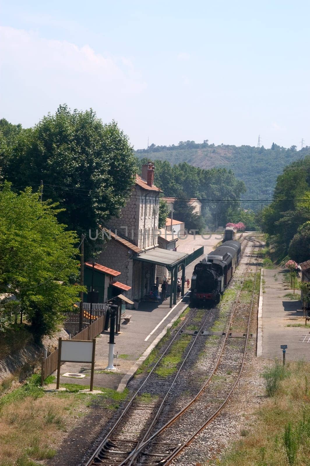 little tourist steam train from Anduze