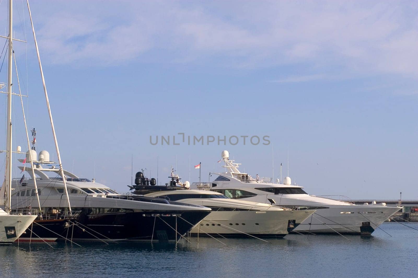 yachts in Monaco Harbour