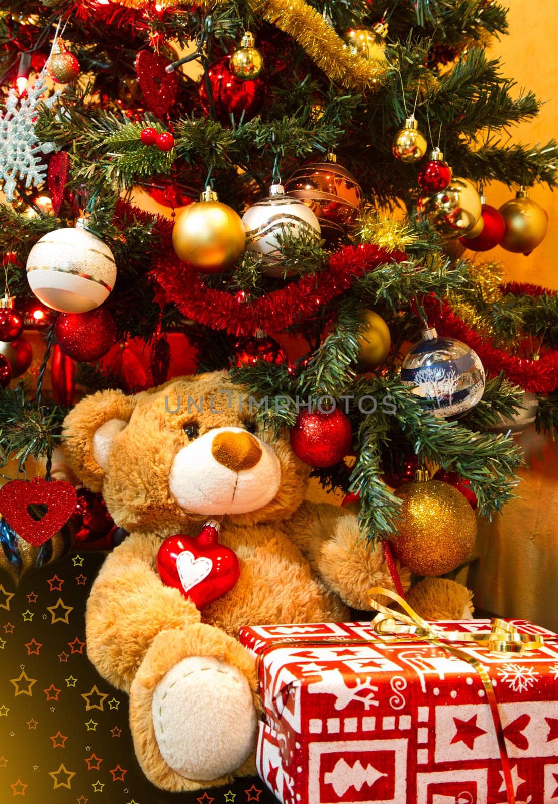 Gifts under the tree for Christmas day