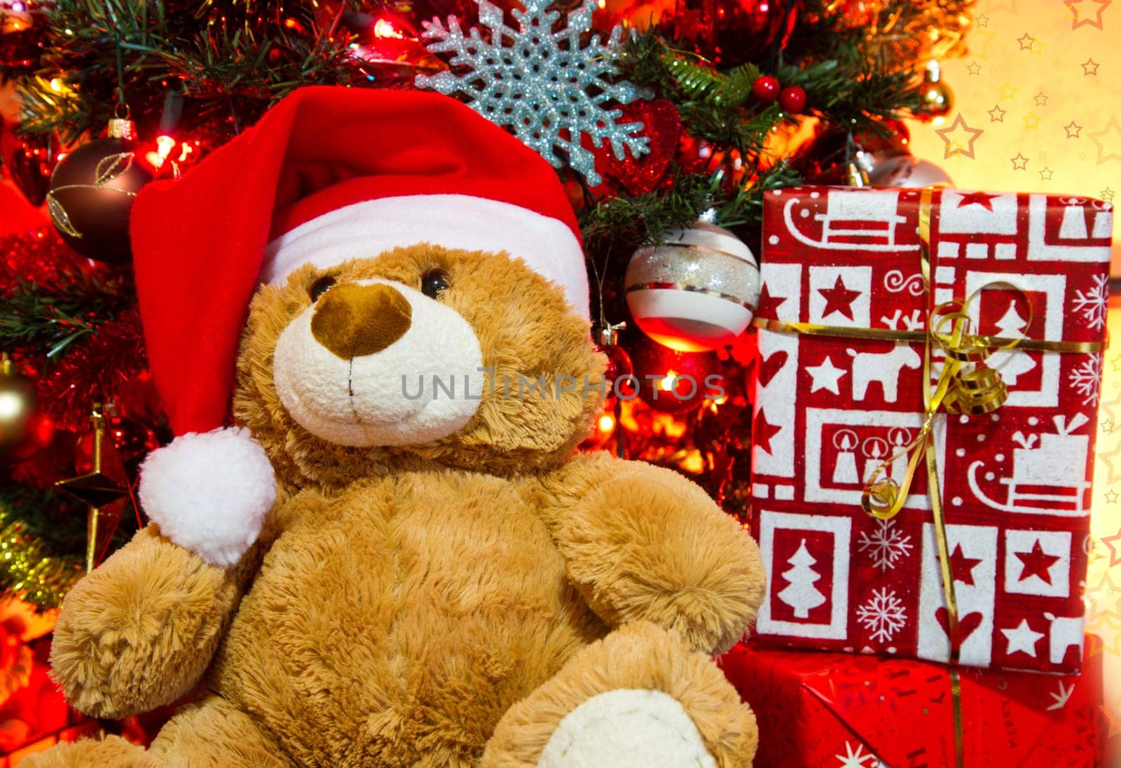 Gifts under the tree for Christmas day