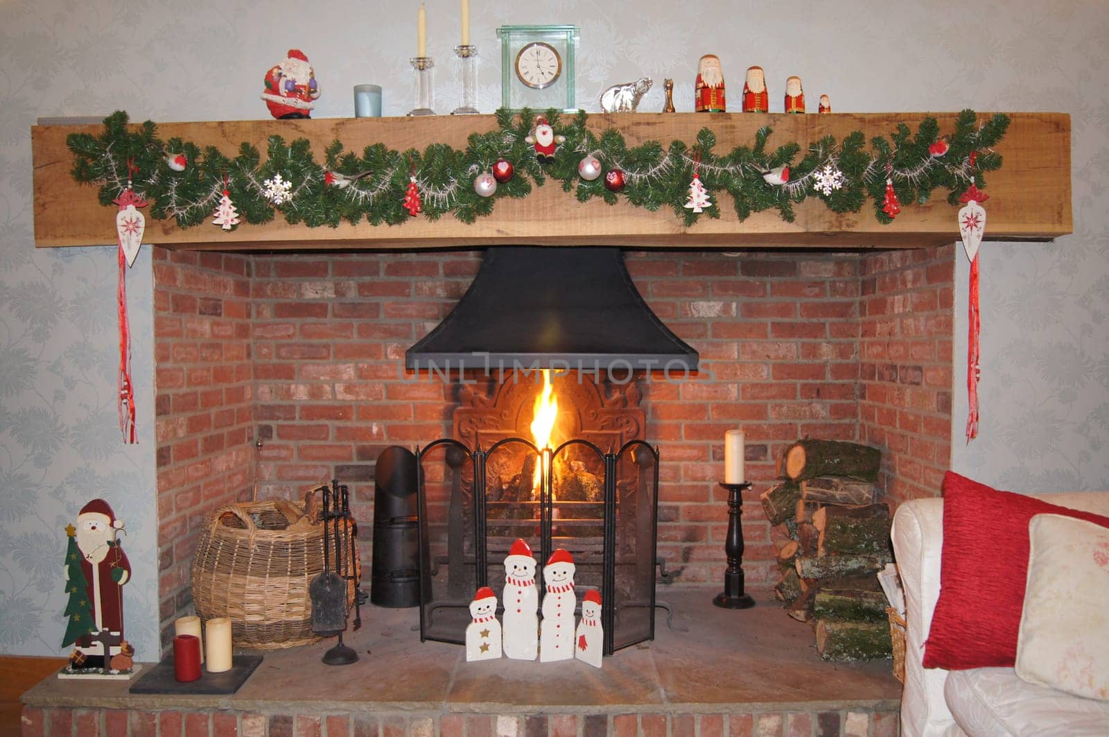 Festive Fireplace