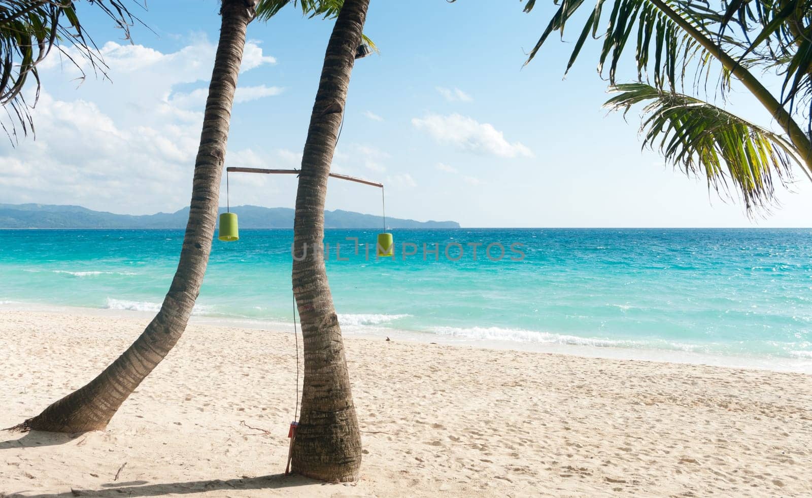 famous Boracay white beach in the Philippines