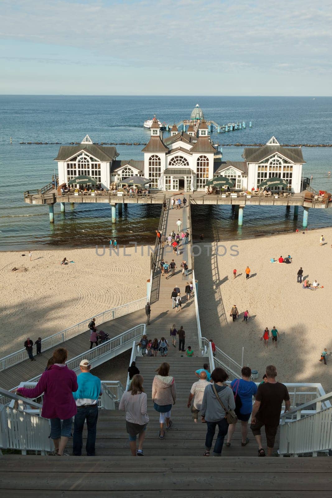 Stairs to the pier of Sellin on Rügen