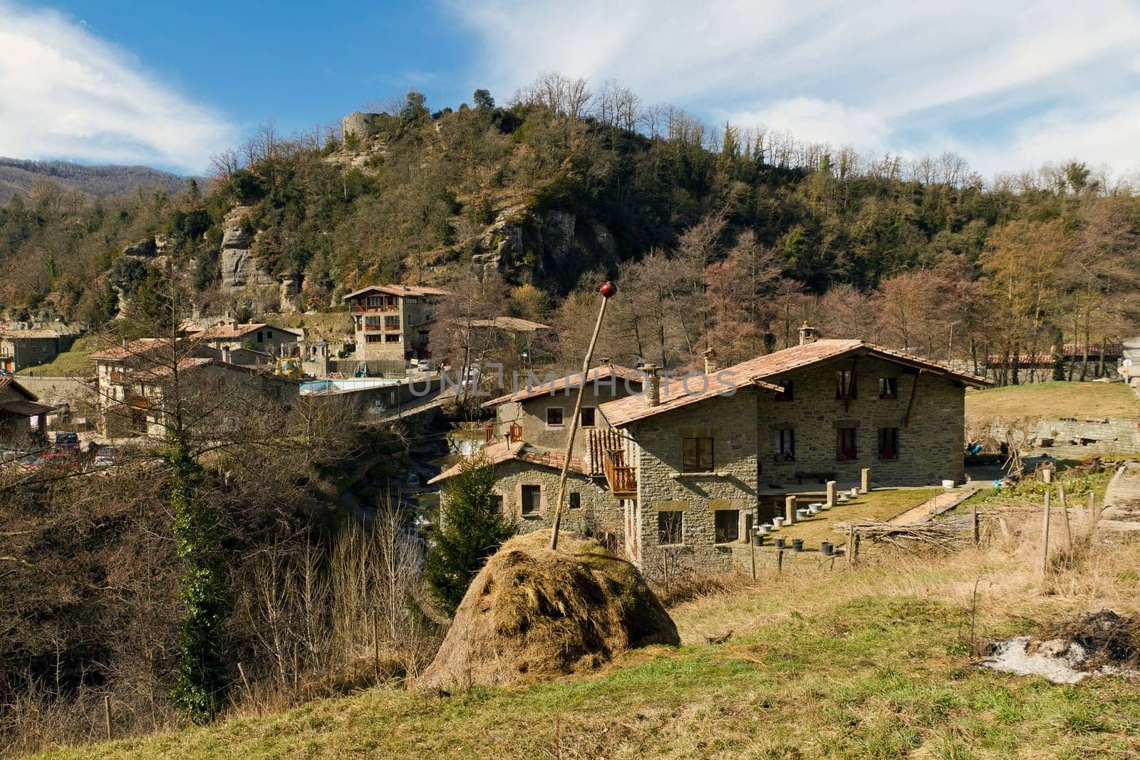 landscape at Rupit ( historical town at Catalonia )
