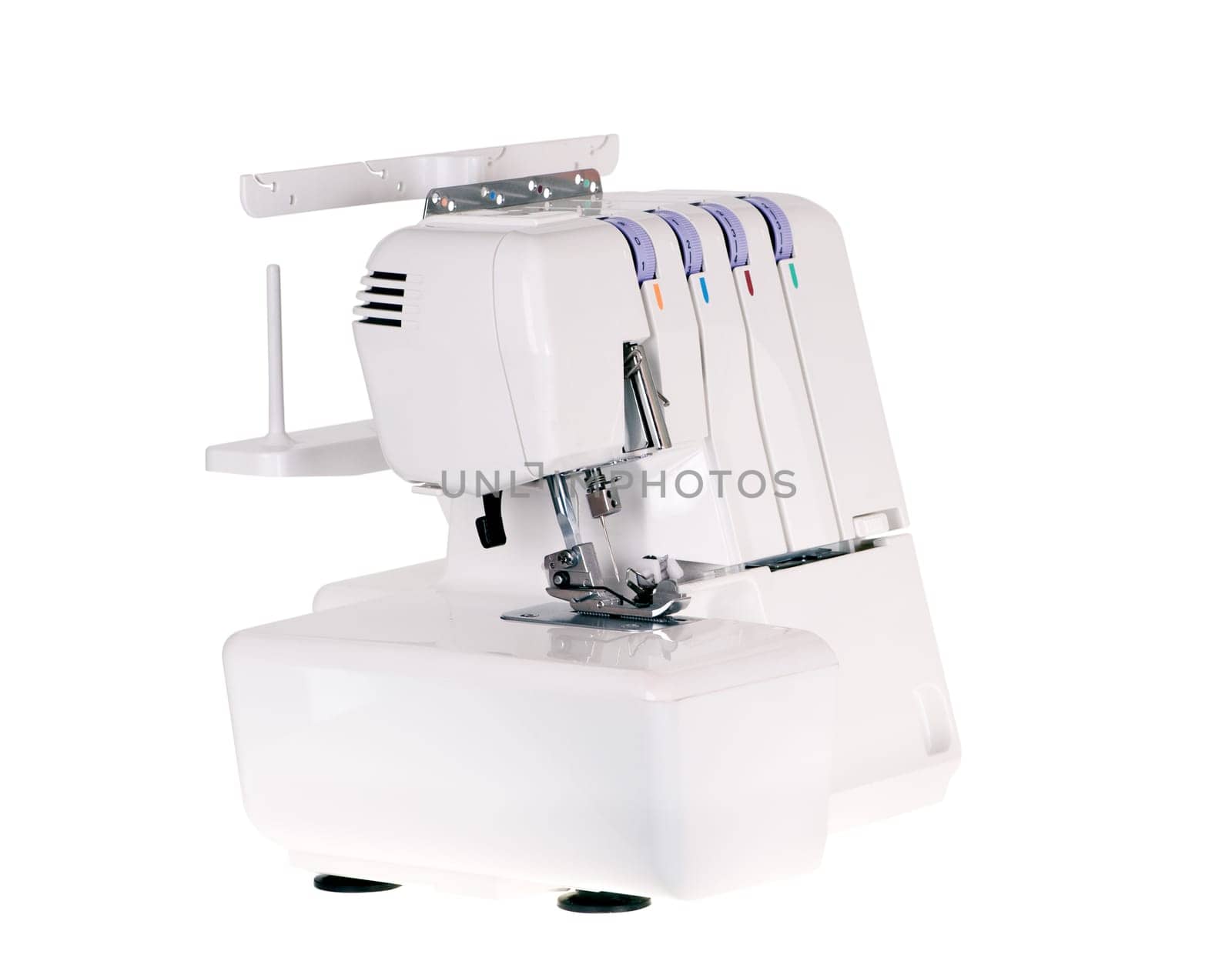 white overlock isolated on white background