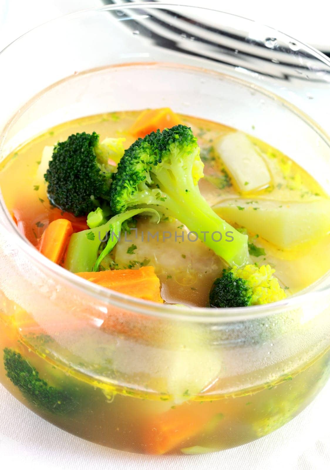 Healthy and diet food - vegetable soup