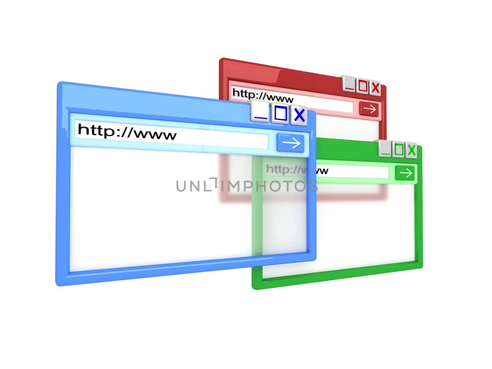 colorful Internet browser
