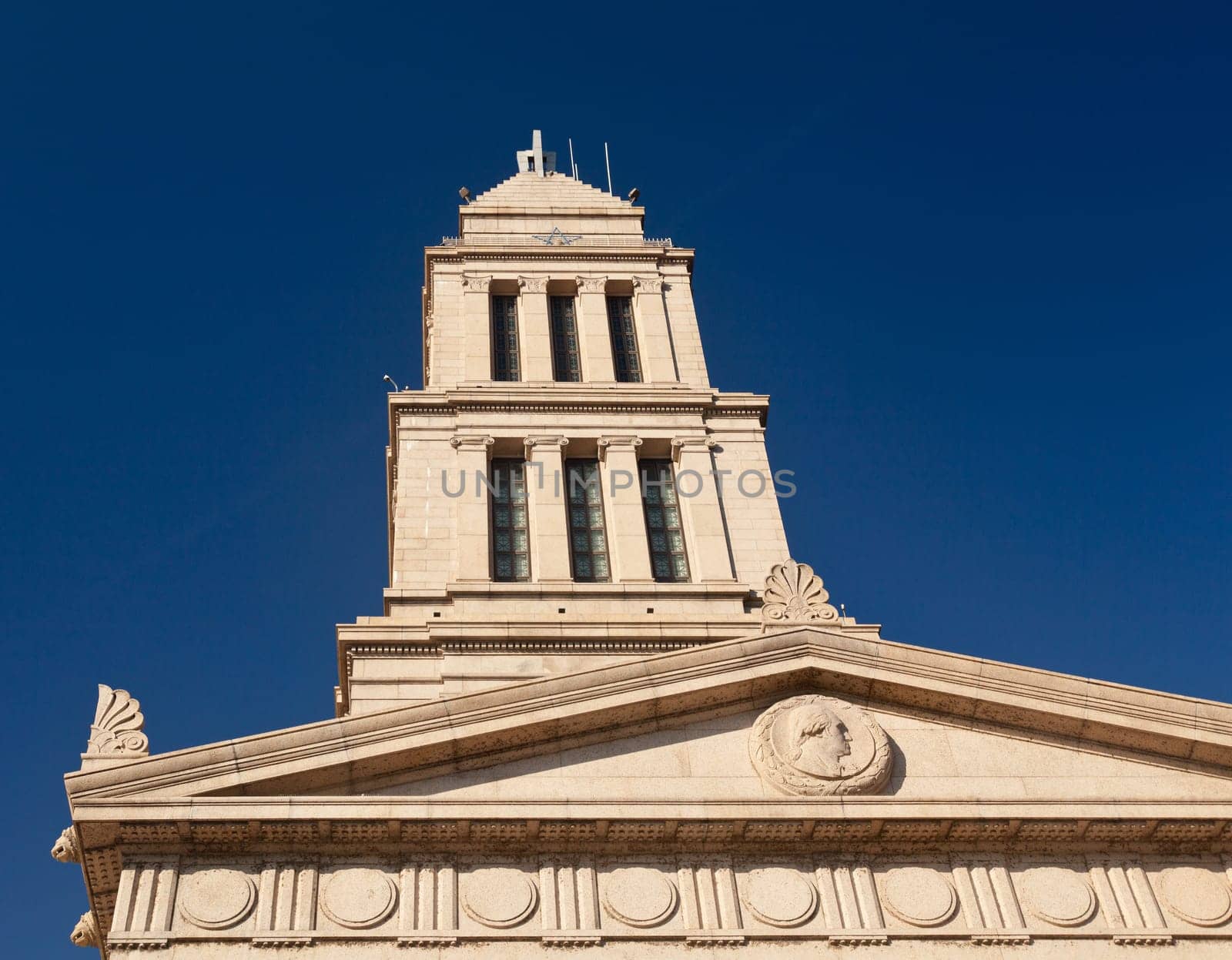 Washington Masonic Temple and memorial tower in Alexandria, Virginia. The tower was completed in 1932