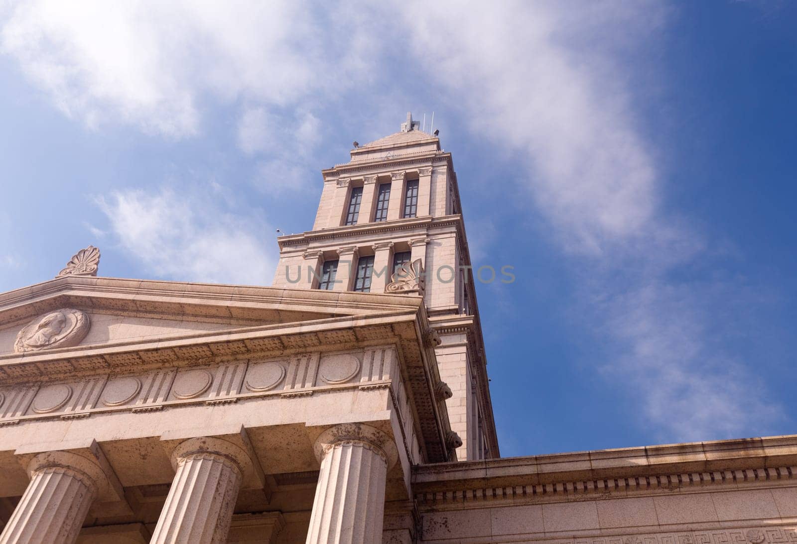 Washington Masonic Temple and memorial tower in Alexandria, Virginia. The tower was completed in 1932