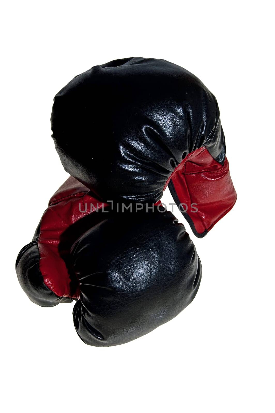 Boxing gloves on white background