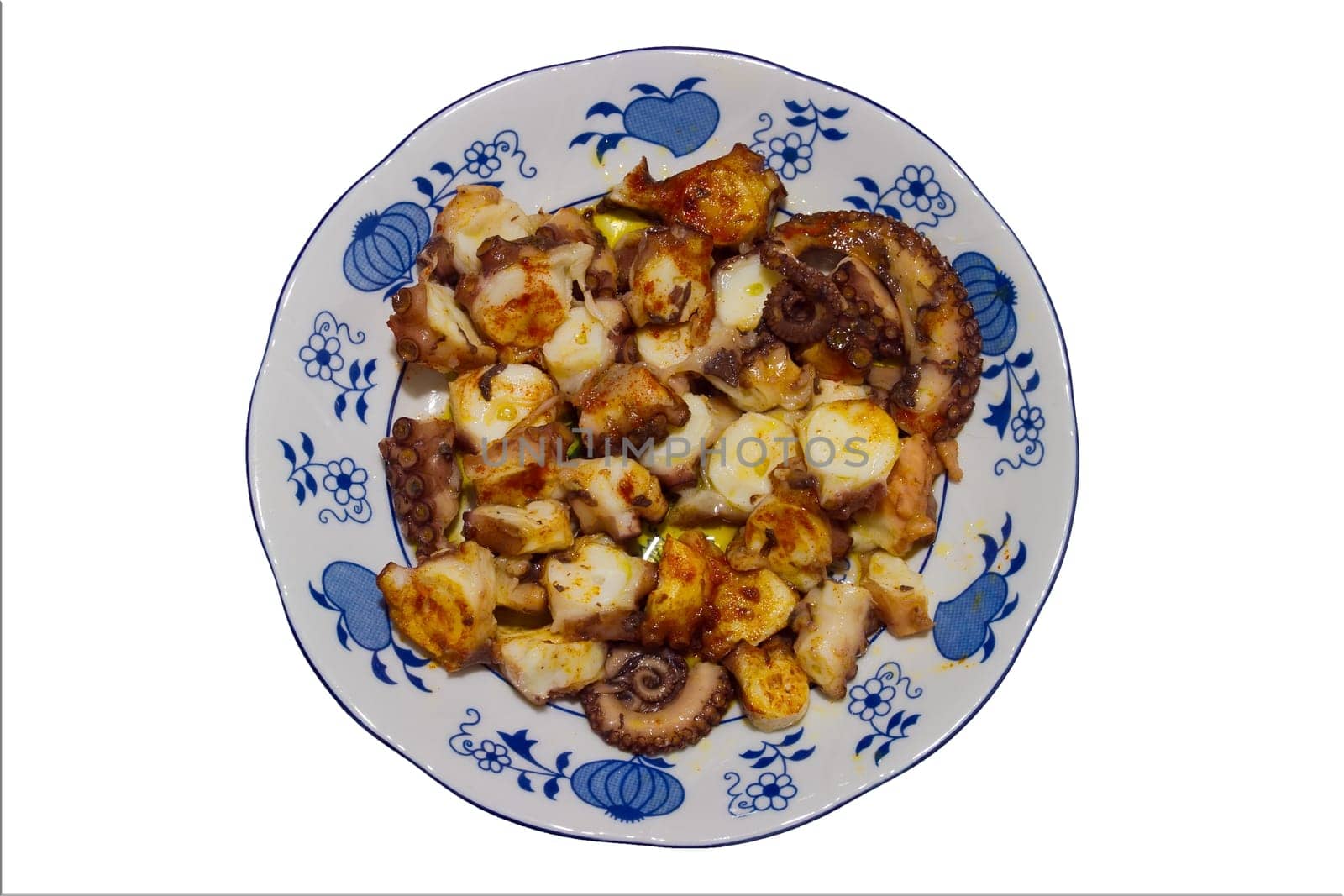 octopus galician style, pulpo a la gallega, spanish tapas dish