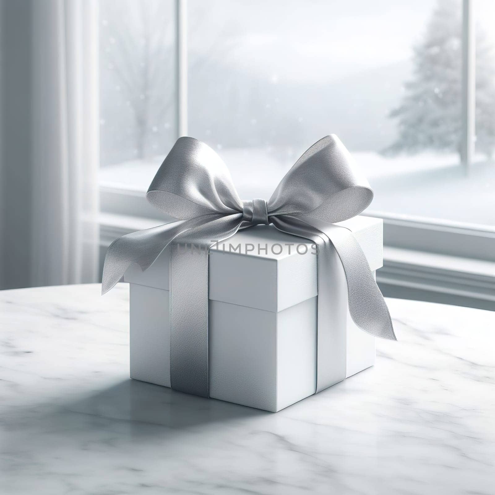 Beautiful packaging for the holiday. Generative AI. High quality photo