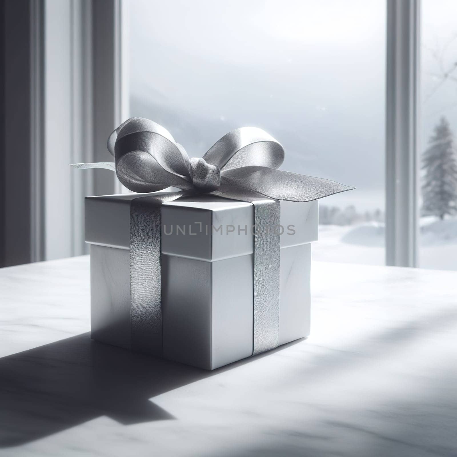 Beautiful packaging for the holiday. Generative AI. High quality photo