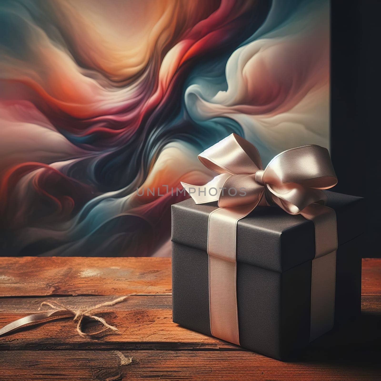 Beautiful packaging for the holiday. Generative AI. High quality photo