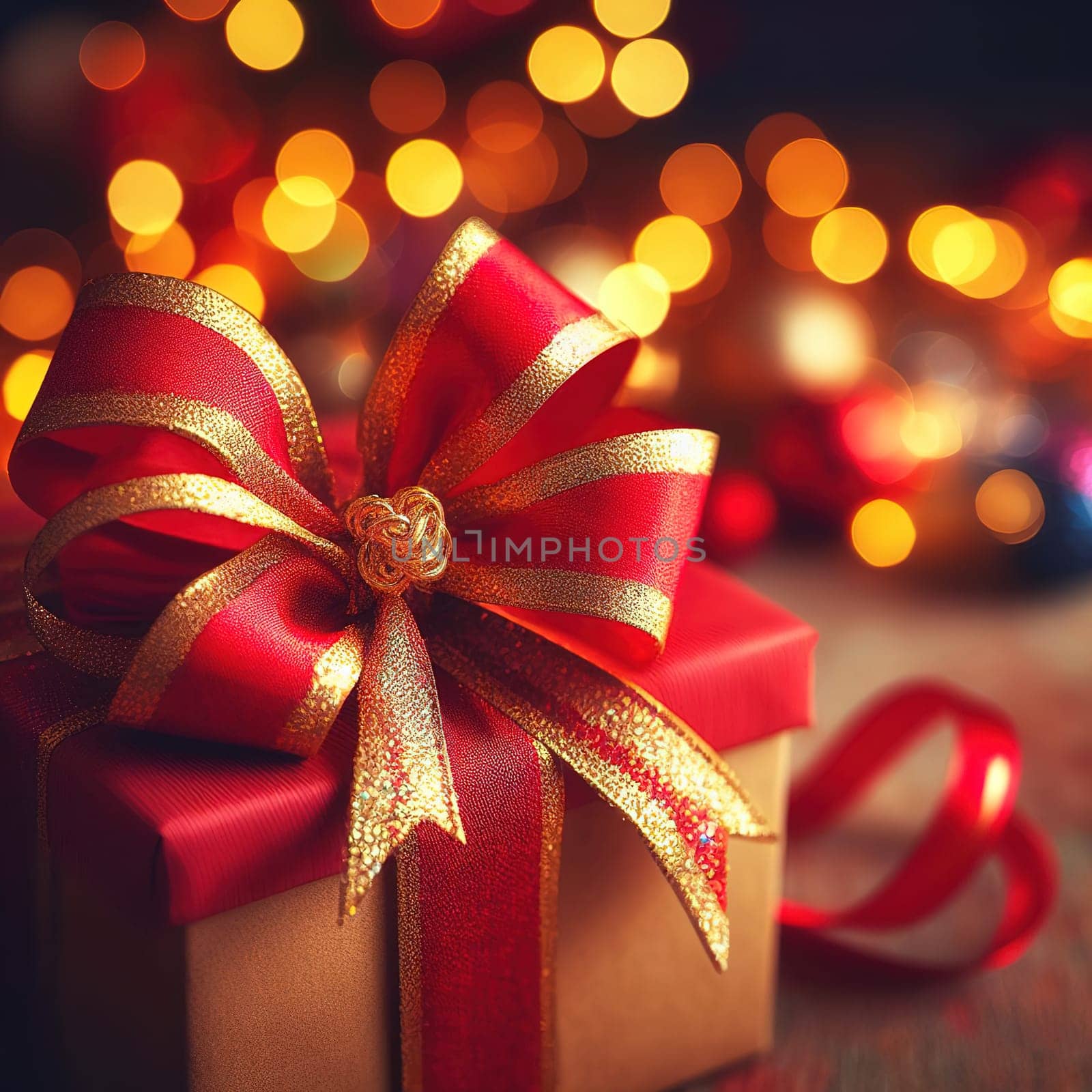 Beautiful packaging for the holiday. Generative AI. High quality photo