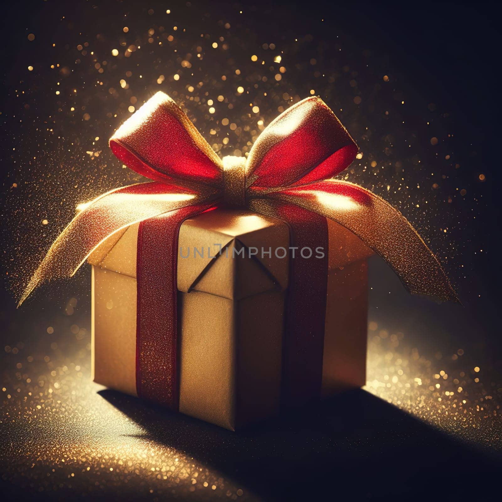 Beautiful packaging for the holiday. Generative AI. High quality photo