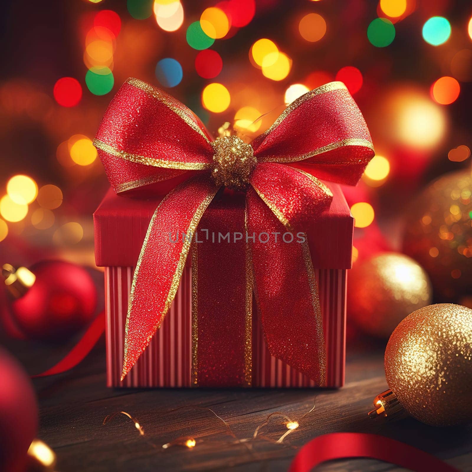 Beautiful packaging for the holiday. Generative AI. High quality photo