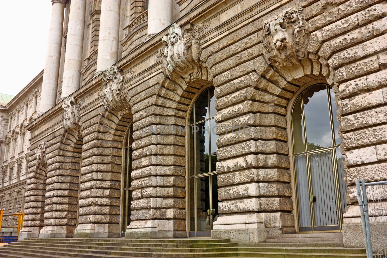 Front of an old building in Munich, Germany