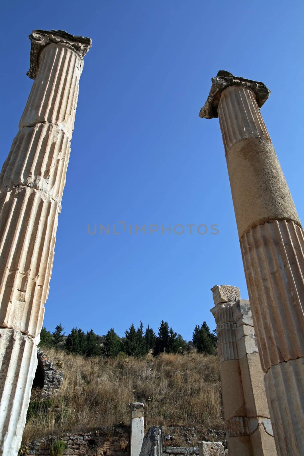 Columns in the ruins of Ephesus