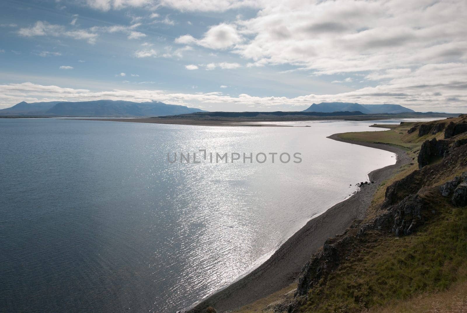 coast of the vatnsness peninsula in Iceland