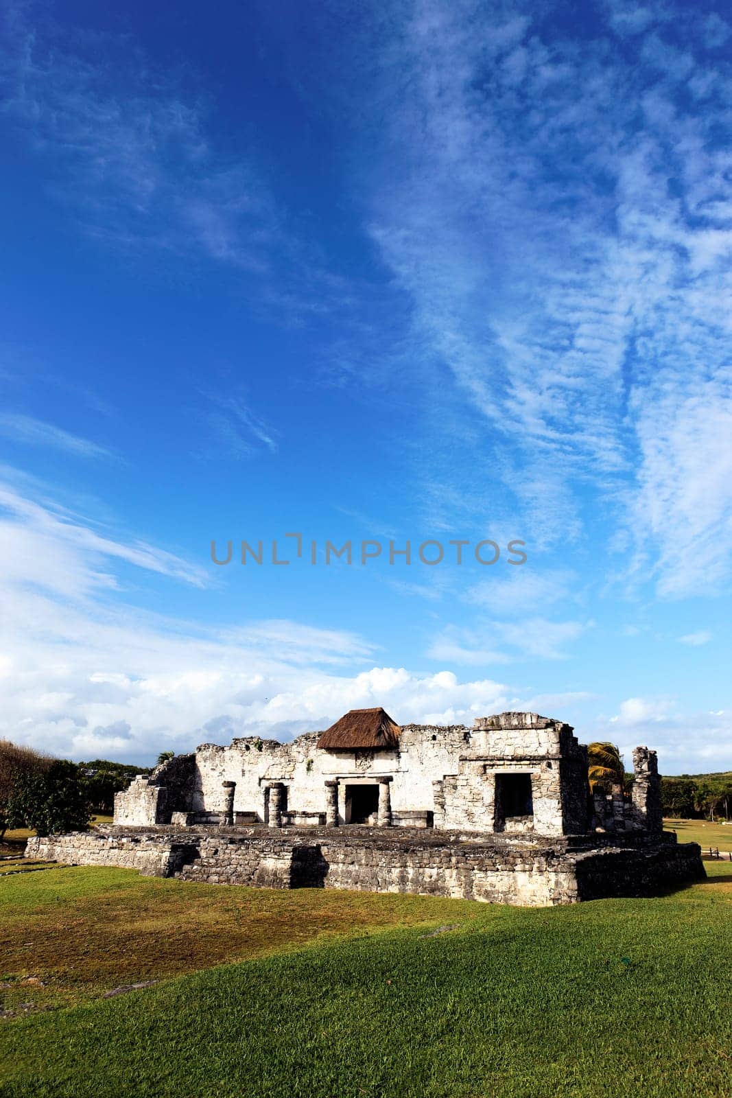 ruins of frescoes in december, tulum, mexico