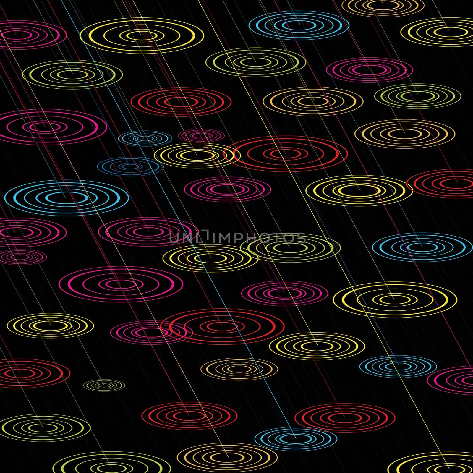 Abstract rainbow colored rain background