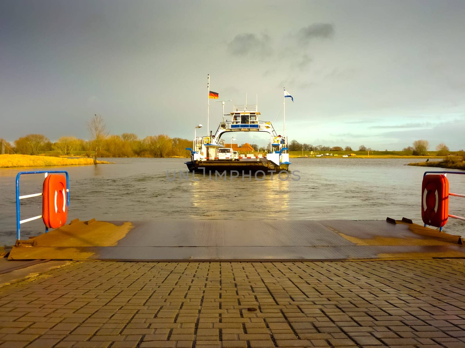 River landscape on the Elbe