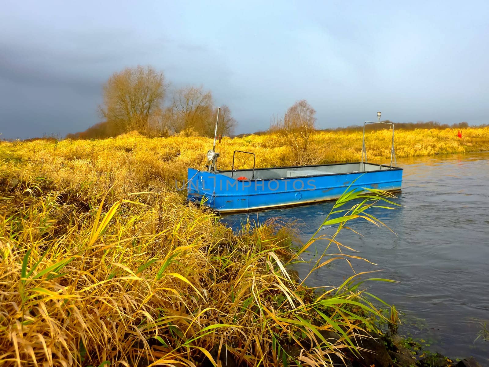 River landscape on the Elbe