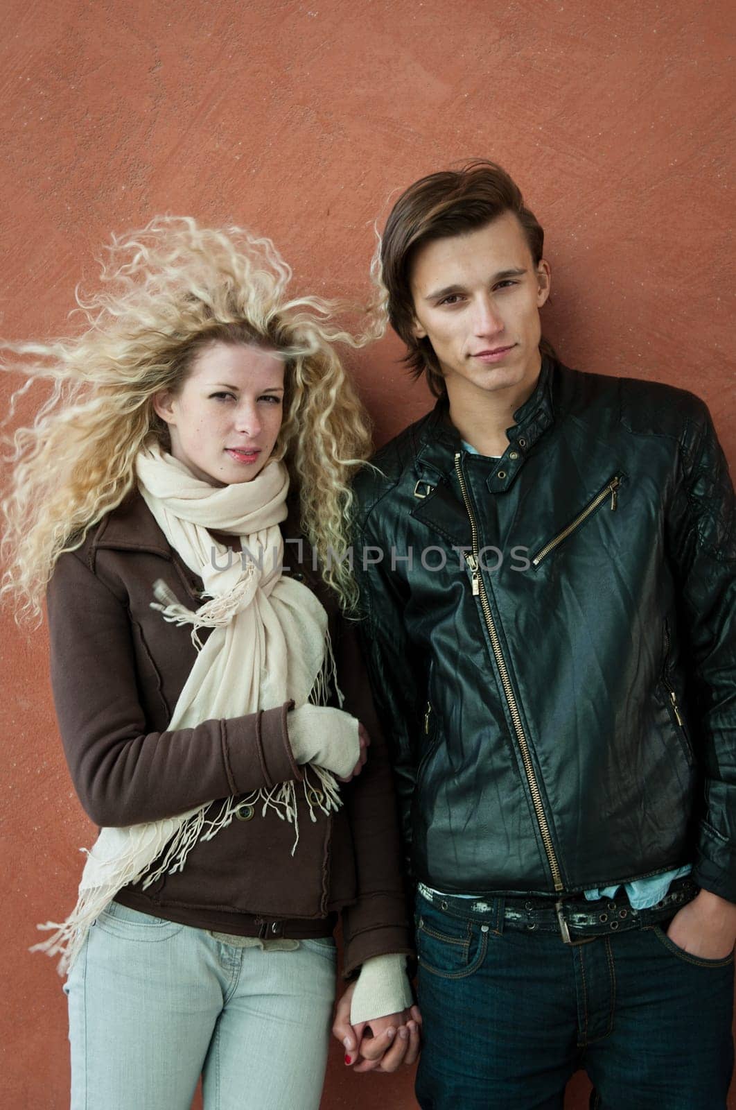 Young couple fashion portrait
